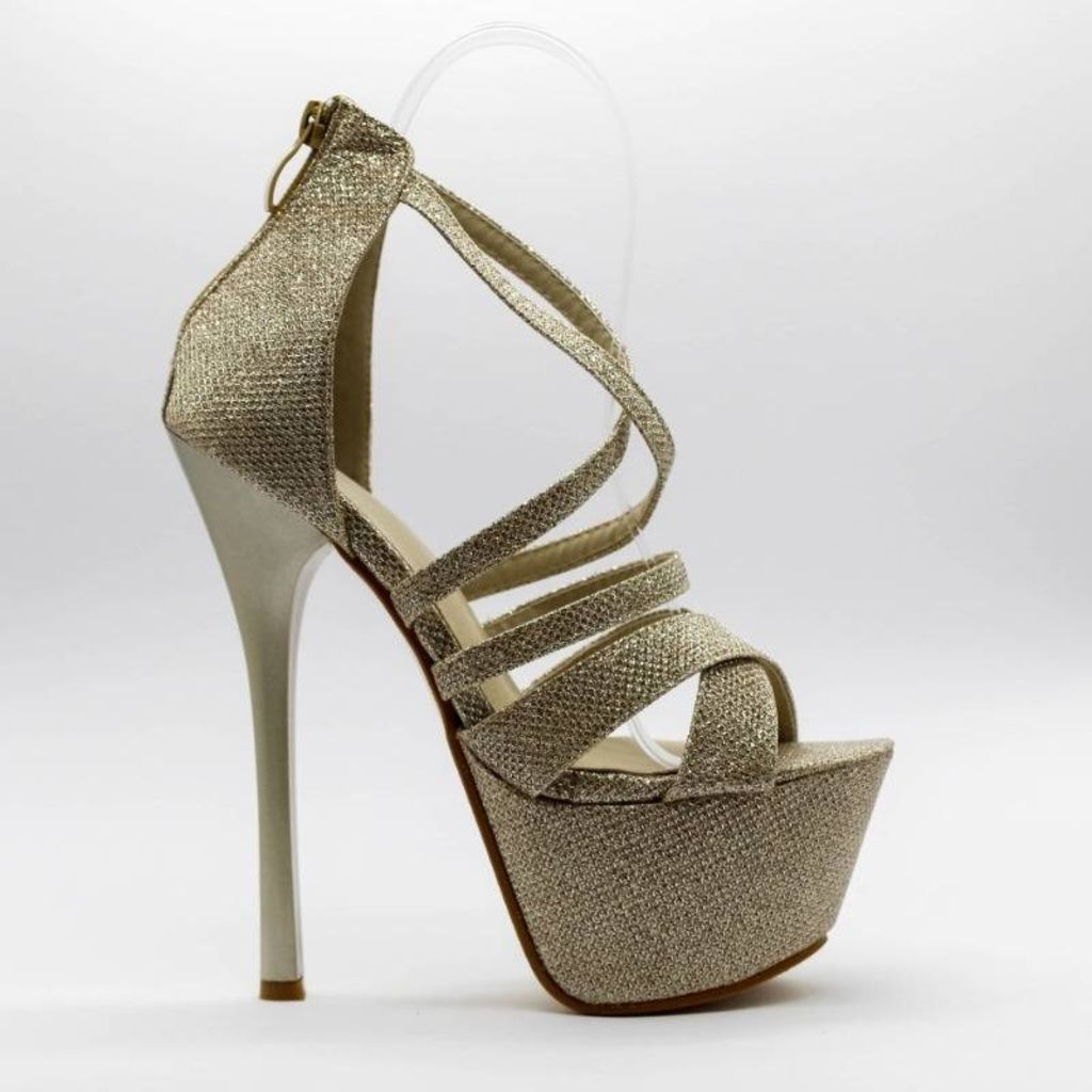 Cecilia Champagne Ladies High Heels | Shoes | Shop Online | Heels Online