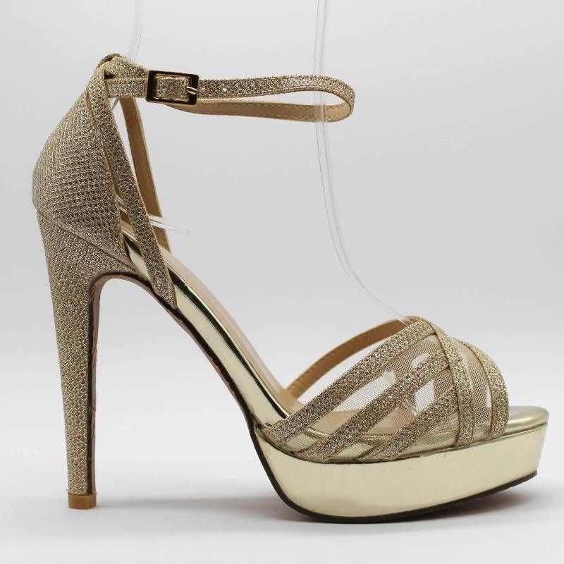 Amber Gold Ladies High Heels | Shoes | Shop Online | Heels Online